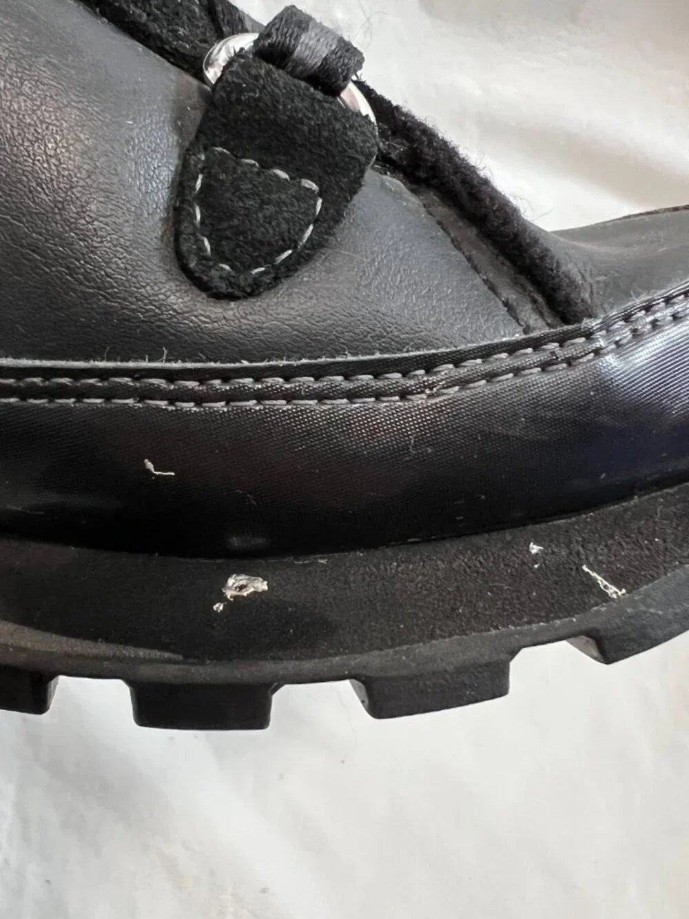 Nike Winter Hi 3 Premium Sneaker Boots black leather pom pom womens 7.5 tall